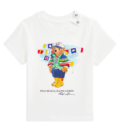 Polo Ralph Lauren T-shirt - White w. Soft Toy