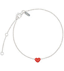 Design Letters Bracelet - Little BIG Love - Silver/Red