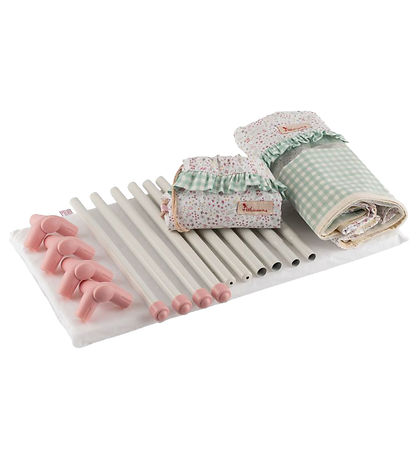 Asi 인형 소품 - 여행용 침대 - 36-46cm - 녹색