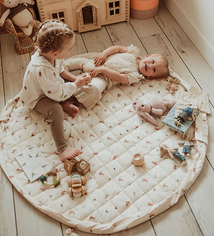 Play&Go Play Mat - Ø120 cm - Soft Organic - Rabbit