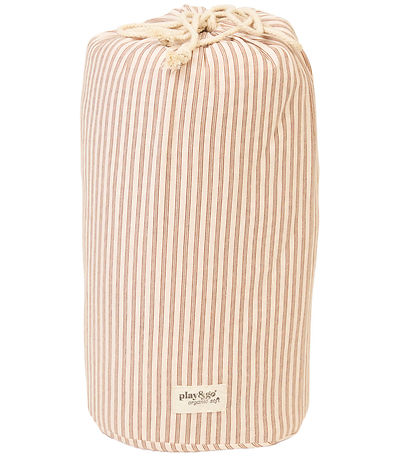 Play&Go Play Mat - Ø120 cm - Soft Organic - Stripes Brown