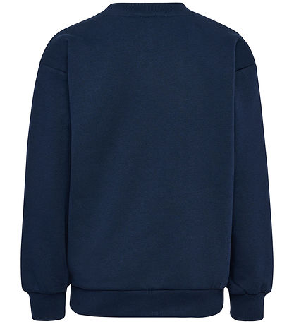Hummel Sweatshirt - hmlJr Loose Ronde hals - Dress Blue