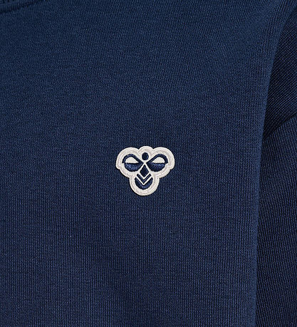 Hummel Sweatshirt - hmlJr Loose Ronde hals - Dress Blue