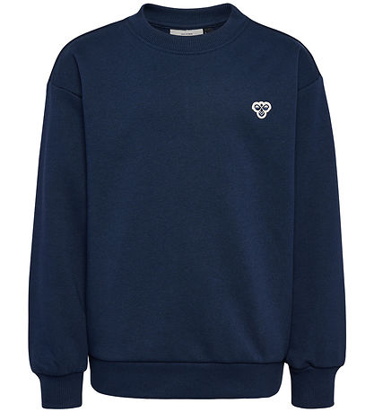 Hummel Sweatshirt - hmlJr Loose Ronde hals - Dress Blue