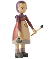 Kay Bojesen Hout figuur - 14,5 cm - De Klein Meisje met brimstic