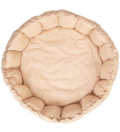 Play&Go Play Mat - 3-in-1 - Ø130 cm - Bloom Stripes Brown Play&Go Play Mat - 3-in-1 - Ø130 cm - Bloom Stripes Brown