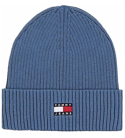 Tommy Hilfiger Beanie - Knitted - Heritage Beanie - Ocean Storm Tommy Hilfiger Beanie - Knitted - Heritage Beanie - Ocean Storm