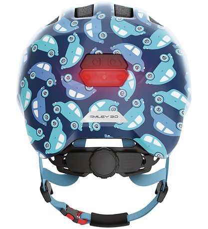 Abus Bicycle Helmet - Smiley 3.0 LED - Blue Car