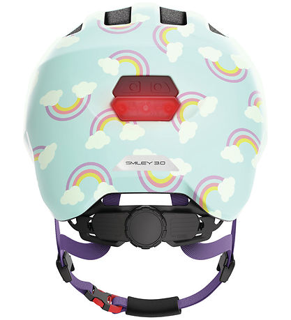 Abus Bicycle Helmet - Smiley 3.0 LED - Blue Rainbow Abus Bicycle Helmet - Smiley 3.0 LED - Blue Rainbow