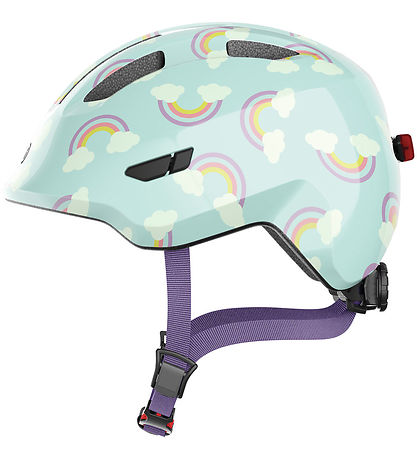 Abus Bicycle Helmet - Smiley 3.0 LED - Blue Rainbow Abus Bicycle Helmet - Smiley 3.0 LED - Blue Rainbow