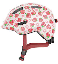 Abus Hjólahjálmur - Smiley 3.0 LED - Rose Strawberry
