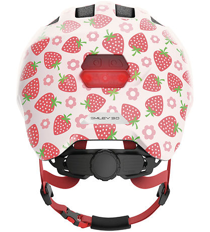 Abus Cykelhjälm - Smiley 3.0 LED - Rose Strawberry