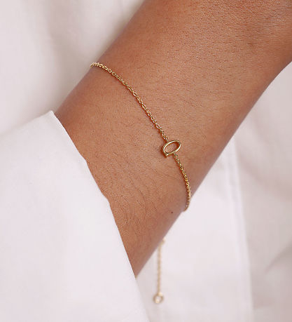 Bracelet Design Letters - Q - Plaqué Or 18 carats