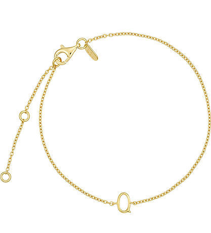 Bracelet Design Letters - Q - Plaqué Or 18 carats