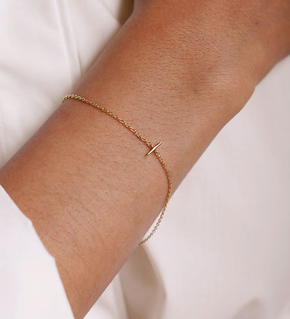 Design Letters Bracelet - I - 18K Gold Plated