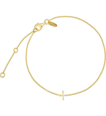 Design Letters Bracelet - I - 18K Gold Plated