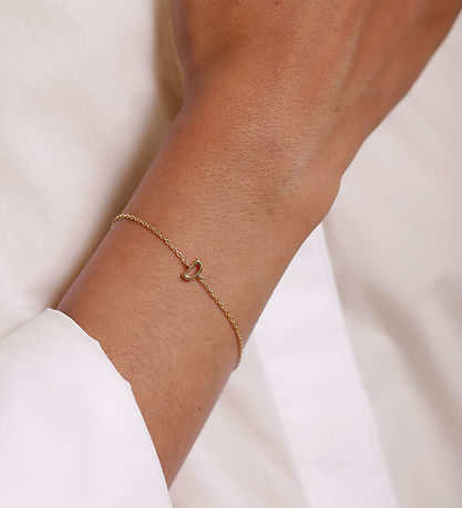 Design Letters Bracelet - D - 18K Gold Plated