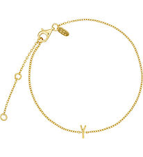 Design Letters Bracelet - Y - 18K Gold Plated