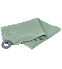 Doomoo Nursing blanket w. Teether - Muslin - 100x85 cm - Green