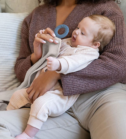 Doomoo Nursing blanket w. Teether - Muslin - 100x85 cm - Beige