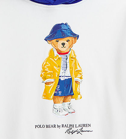 Polo Ralph Lauren Hoodie - White w. Soft Toy