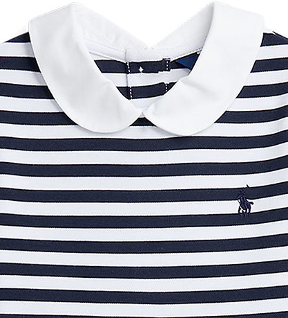 Polo Ralph Lauren Jurk - Navy/Wit Gestreept