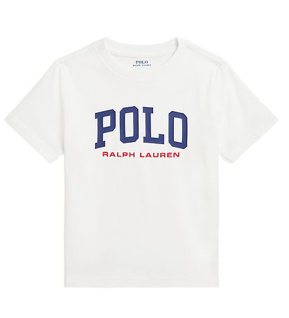 Polo Ralph Lauren T-shirt - White w. Navy Polo Ralph Lauren T-shirt - White w. Navy