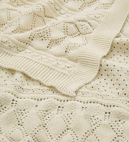 Cam Cam Baby Blanket - Knitted - Pointelle - Off White Cam Cam Baby Blanket - Knitted - Pointelle - Off White