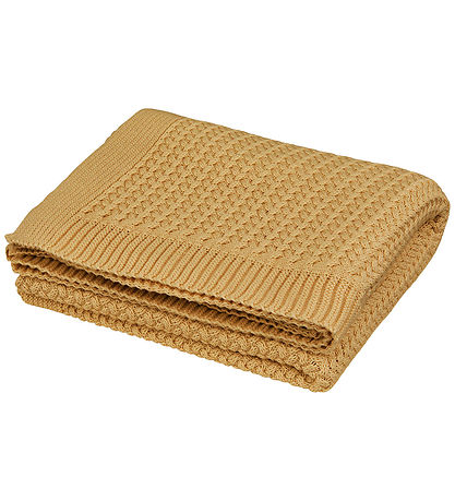 Cam Cam Baby Blanket - Knitted - Harper - Honey Cam Cam Baby Blanket - Knitted - Harper - Honey