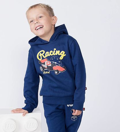 LEGO® Wear Hoodie - LWScout 708 - Dark Navy w. Print
