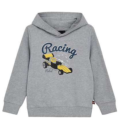 LEGO® Wear Hoodie - LWScout 708 - Grey Melange w. Print