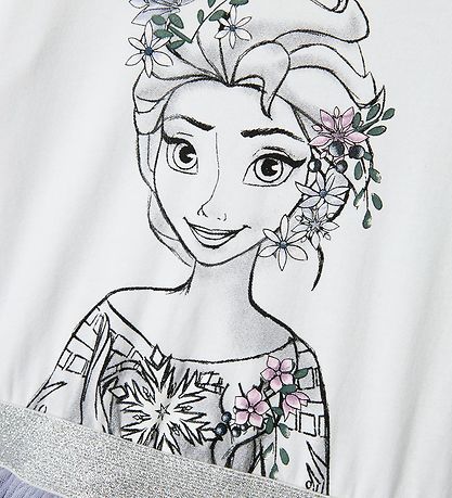 Name It Dress - NmfOkanna - Disney Frozen - Bright White w. Prin