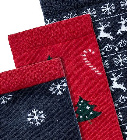Name It Socks - NmmRichristmas - 3-Pack - Dark Sapphire/Jester Name It Socks - NmmRichristmas - 3-Pack - Dark Sapphire/Jester