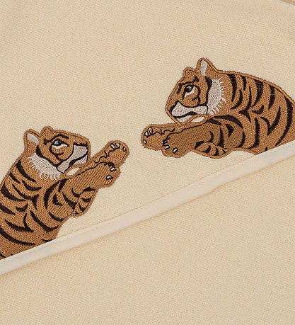 Konges Sløjd Baby towel - 75x75 cm - Terry - Tiger