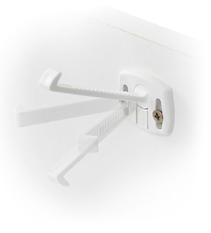 Serrure de tiroir Jippies - 4 pces - Blanc Serrure de tiroir Jippies - 4 pces - Blanc