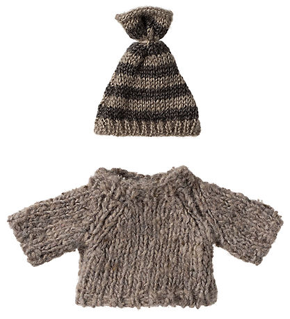 Maileg Sweater/Hat - Knitted - Mouse - Big brother