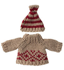 Maileg sweater/Hat - Knitted - Mouse - Mother Maileg sweater/Hat - Knitted - Mouse - Mother