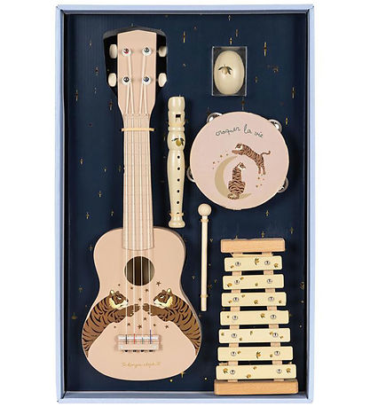 Konges Sløjd Music Instrument Set - All I Wish Lining - Tiger Sa Konges Sløjd Music Instrument Set - All I Wish Lining - Tiger Sa