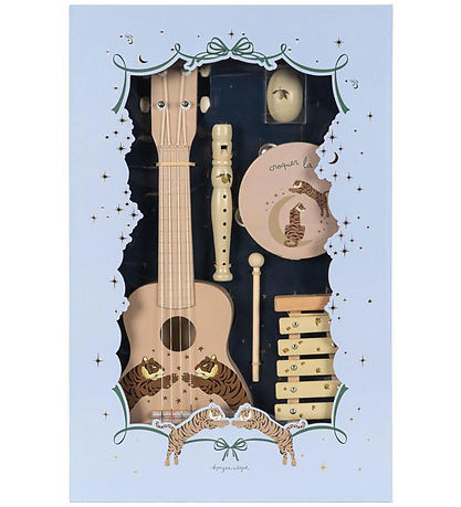 Konges Sløjd Music Instrument Set - All I Wish Lining - Tiger Sa Konges Sløjd Music Instrument Set - All I Wish Lining - Tiger Sa
