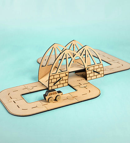 Crateit Creation Set - Crateit Town - Wood - Dreamy Drawbridge - Crateit Creation Set - Crateit Town - Wood - Dreamy Drawbridge -