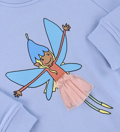 Stella McCartney Kids Sweatshirt - Hellblau m. Fe Stella McCartney Kids Sweatshirt - Hellblau m. Fe