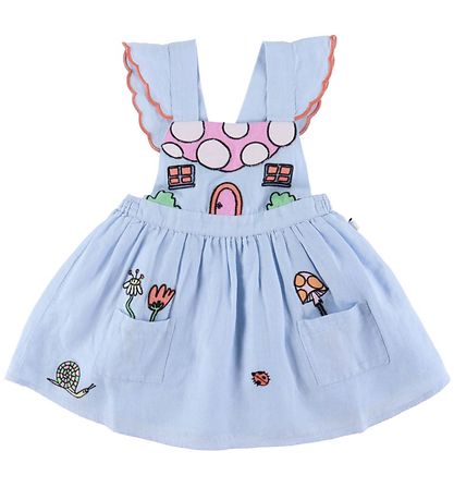 Stella McCartney Kids 스펜서 포함 블루머 팬츠 - 라이트 블루 포함 자수