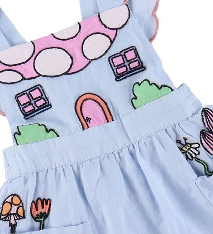 Stella McCartney Kids 스펜서 - 라이트 블루 포함 자수