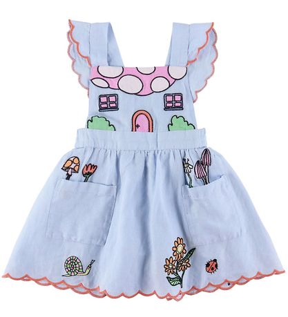 Stella McCartney Kids 스펜서 - 라이트 블루 포함 자수