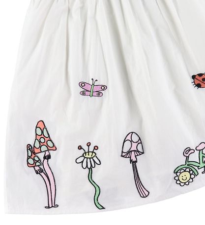 Stella McCartney Kids 원피스 - 아이보리 포함 자수