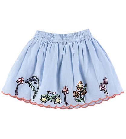 Stella McCartney Kids 스커트 - 하늘색 포함 자수