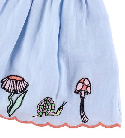 Stella McCartney Kids 스커트 - 하늘색 포함 자수