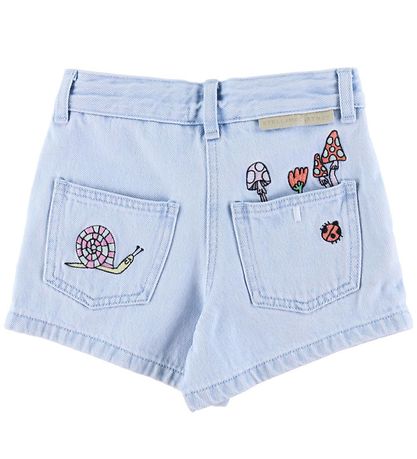 Stella McCartney Kids Jeansbroek - Lichtblauw m. Borduurwerken Stella McCartney Kids Jeansbroek - Lichtblauw m. Borduurwerken