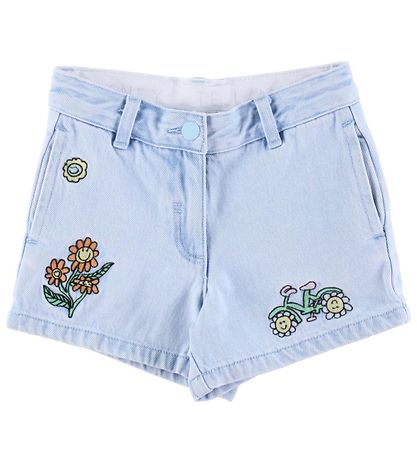 Stella McCartney Kids Jeansbroek - Lichtblauw m. Borduurwerken Stella McCartney Kids Jeansbroek - Lichtblauw m. Borduurwerken