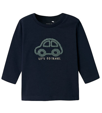 Blouse Name It - NbmShino - Dark Sapphire av. Imprimé Blouse Name It - NbmShino - Dark Sapphire av. Imprimé